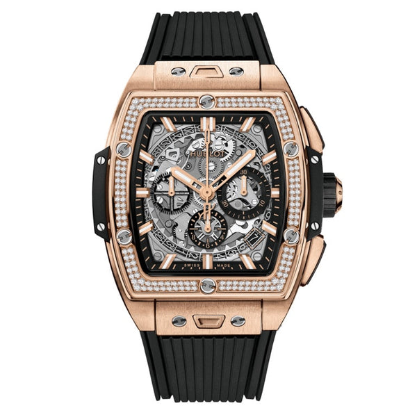 Hublot 642.OX.0180.RX.1104 - Spirit of Big Bang King Gold Diamonds 42mm Transparent