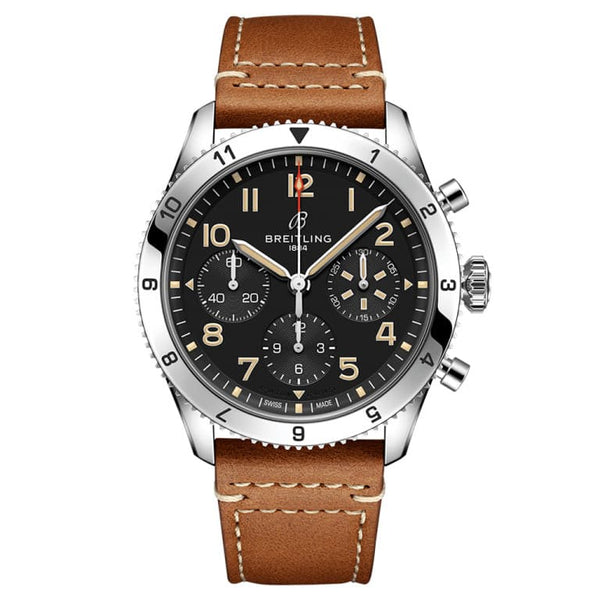 Breitling A233803A1B1X1 - Classic AVI Chronograph 42 P-51 Mustang Stainless steel - Black