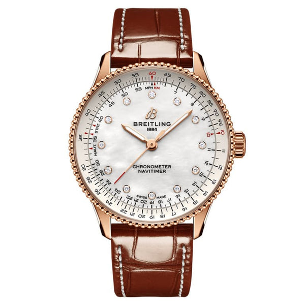 Breitling R17327211A1P1 - Navitimer Automatic 36 White/Leather Ì÷36 mm