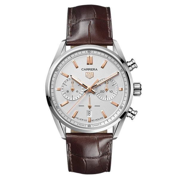 TAG Heuer CBN2013.FC6483 Carrera Calibre Heuer 02 42 Stainless Steel / Silver / Strap