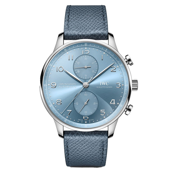 IWC IW371626 - IW3716-26 Portugieser Chronograph White Gold / Ice Blue