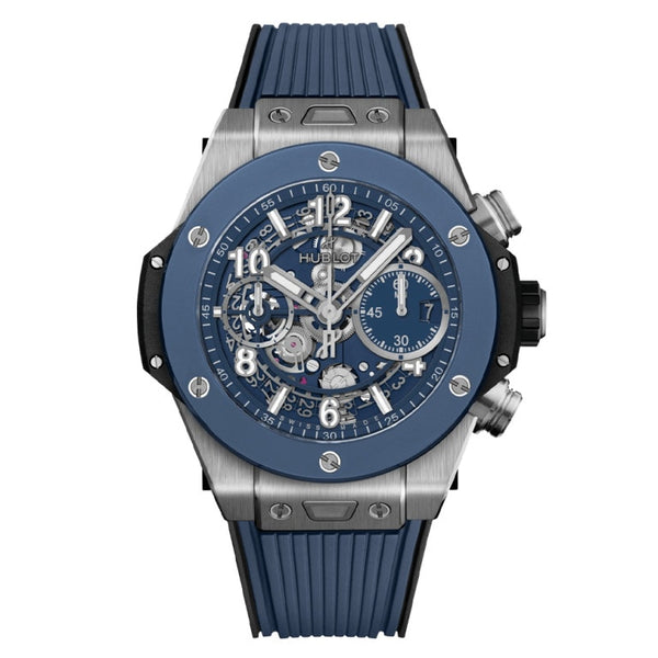 Hublot 441.NL.5171.RX - Big Bang Unico Titanium Blue Ceramic 42mm Transparent