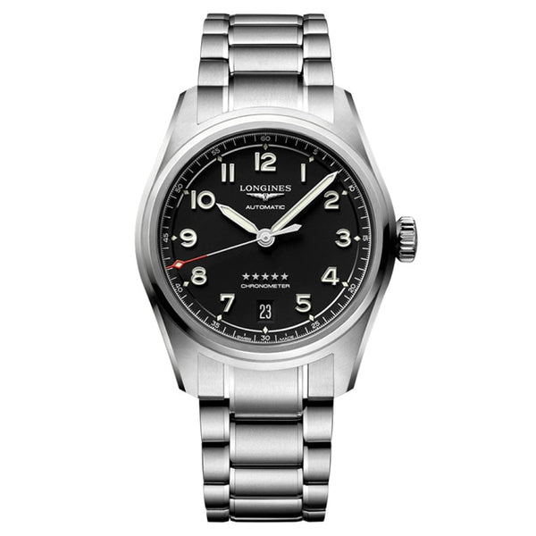 Longines L3.410.4.53.6 Spirit Automatic 37 Black / Bracelet