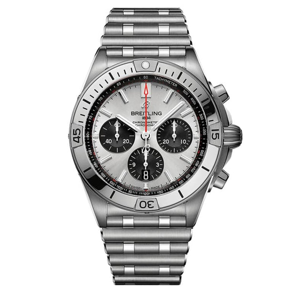 Breitling AB0134101G1A1 Chronomat B01 42 Stainless Steel / Silver / Rouleaux