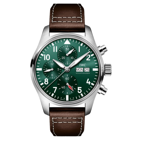 IWC IW388103 Pilot's Watch Chronograph 41 Stainless Steel / Green