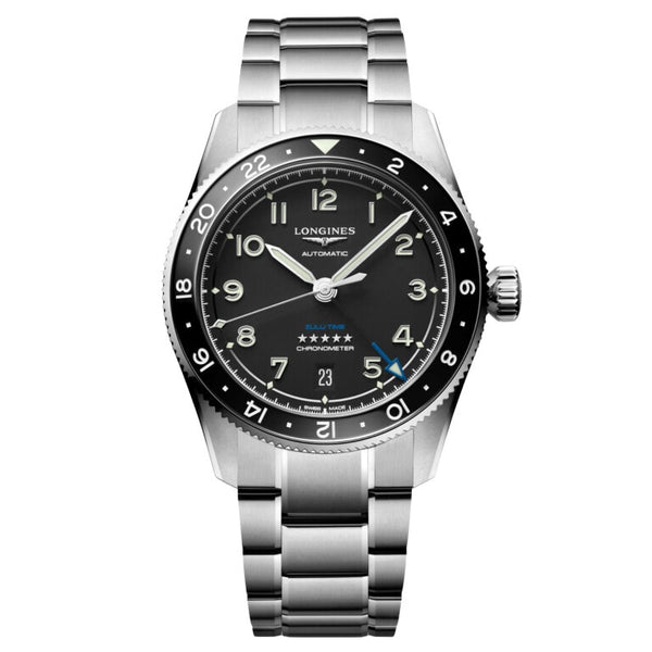 Longines L3.802.4.53.6 - Spirit Zulu Time Black/Steel