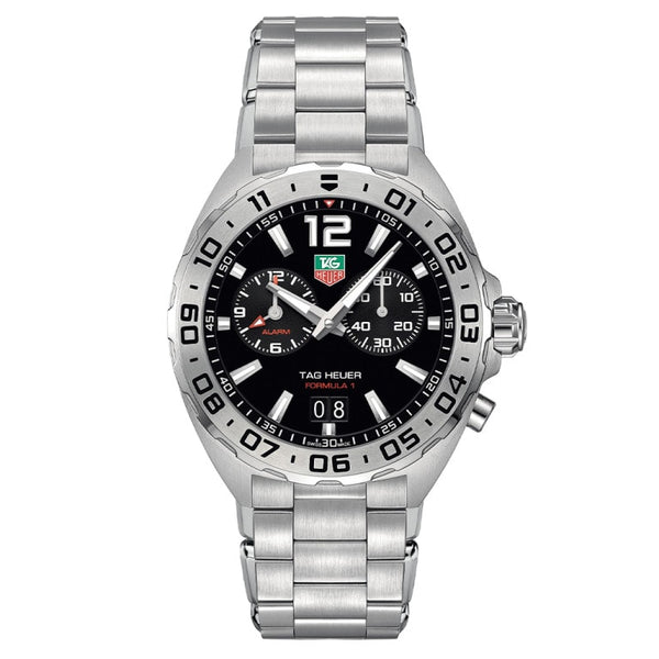 TAG Heuer WAZ111A.BA0875 Formula 1 Alarm 41 Stainless Steel / Black / Bracelet