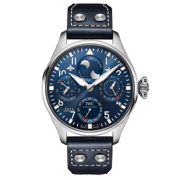 IWC IW503605 Big Pilot's Watch Perpetual Calendar Stainless Steel / Blue