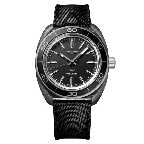 Longines L2.839.4.52.2 Heritage 43 mm - Ultra - Chron Carbon