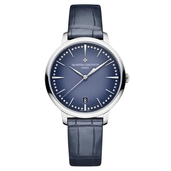 Vacheron Constantin Patrimony 4110U/000G-B906 / White gold / Blue dial