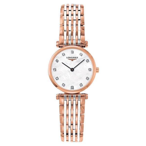 Longines L4.209.1.97.7 La Grande Classique Quartz 24 Two Tone Rose / MOP