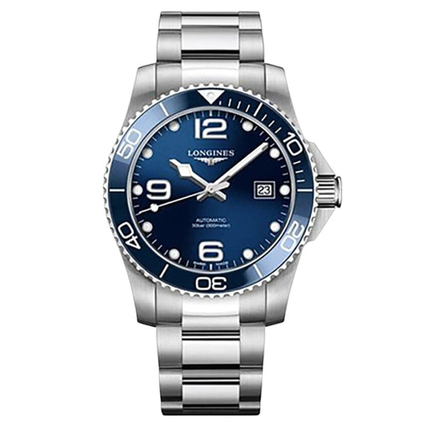 Longines L3.781.4.96.6 HydroConquest 41 Automatic Stainless Steel / Ceramic / Blue / Bracelet