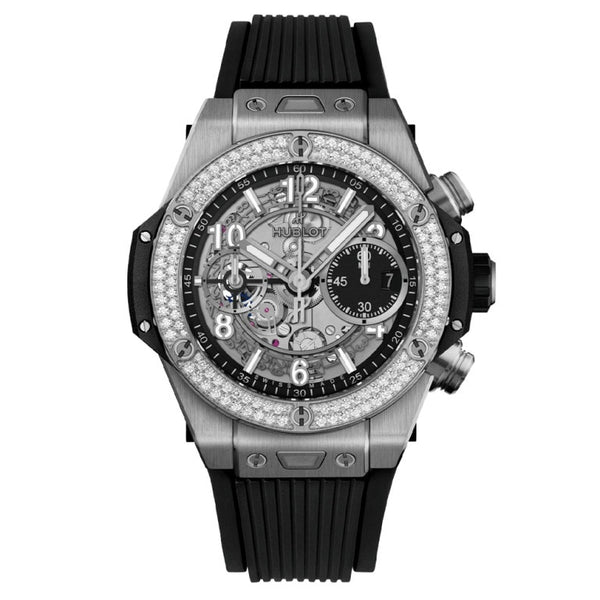 Hublot 441.NX.1171.RX.1104 - Big Bang Unico Titanium Diamonds 42mm Transparent