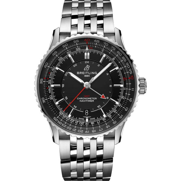 Breitling A32310251B1A1 Navitimer GMT 41 Automatic Stainless Steel / Black / Bracelet