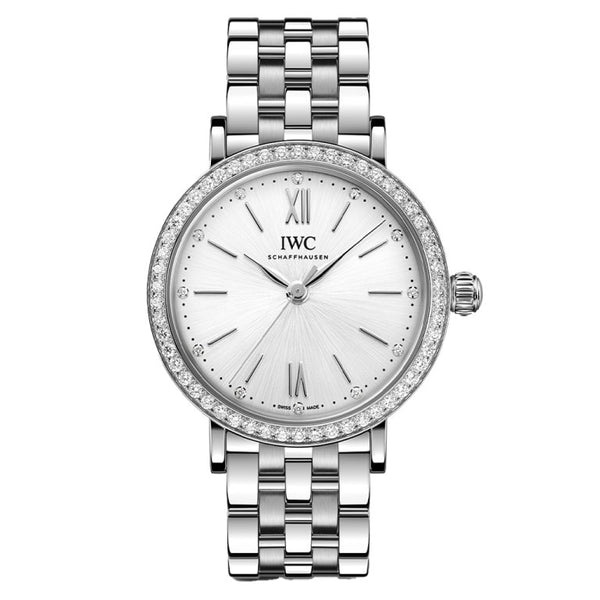 IWC IW657601 - IW6576-01 Portofino 34 Stainless Steel - Diamond / Silver / Bracelet