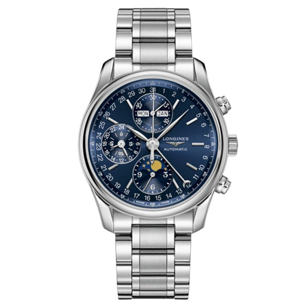 Longines L2.673.4.92.6 Master Collection 40 Chronograph Calendar Stainless Steel / Blue / Bracelet