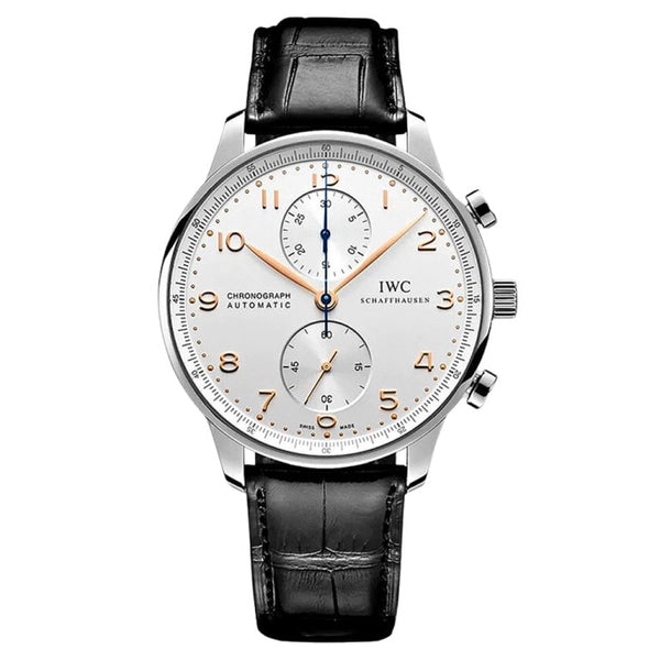 IWC IW371604 Portugieser Chronograph Stainless Steel / Silver - Rose