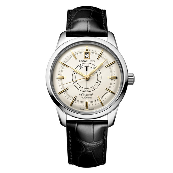 Longines L1.648.4.78.2 Conquest Heritage Power Reserve 38 Stainless Steel / Silver
