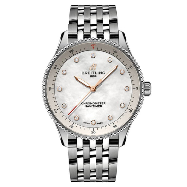 Breitling A77320E61A2A1 - Navitimer 32 White/Steel Ì÷32 mm