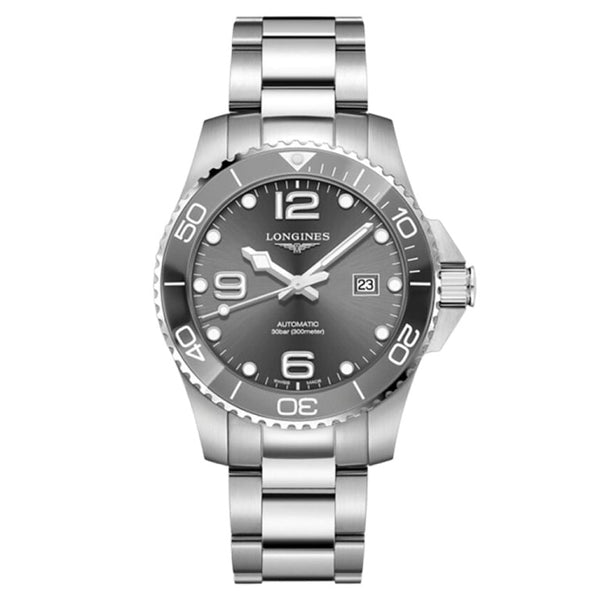Longines L3.782.4.76.6 HydroConquest 43 Automatic Stainless Steel / Ceramic / Grey / Bracelet
