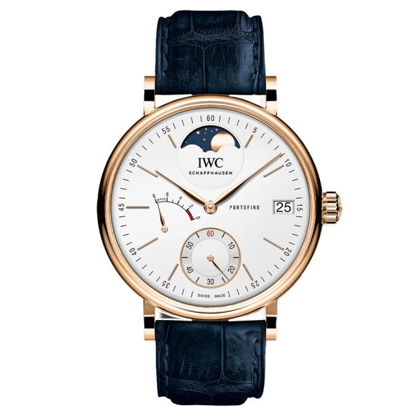 IWC IW516409 Portofino Hand-Wound Eight Days Moonphase Red Gold / Silver