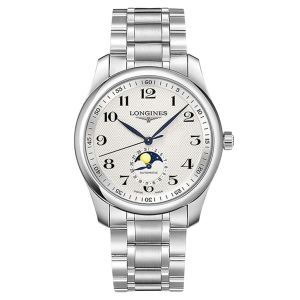 Longines L2.909.4.78.6 Master Collection 40 Moonphase Stainless Steel / Silver-Arabic / Bracelet
