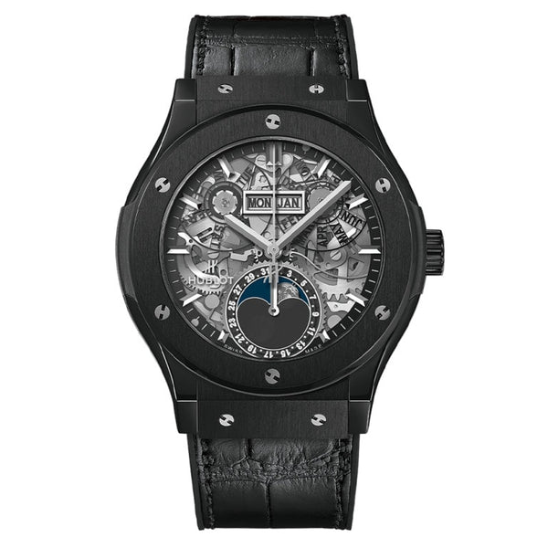 Hublot 547.CX.0170.LR - Classic Fusion Aerofusion Moonphase Black Magic 42mm Transparent