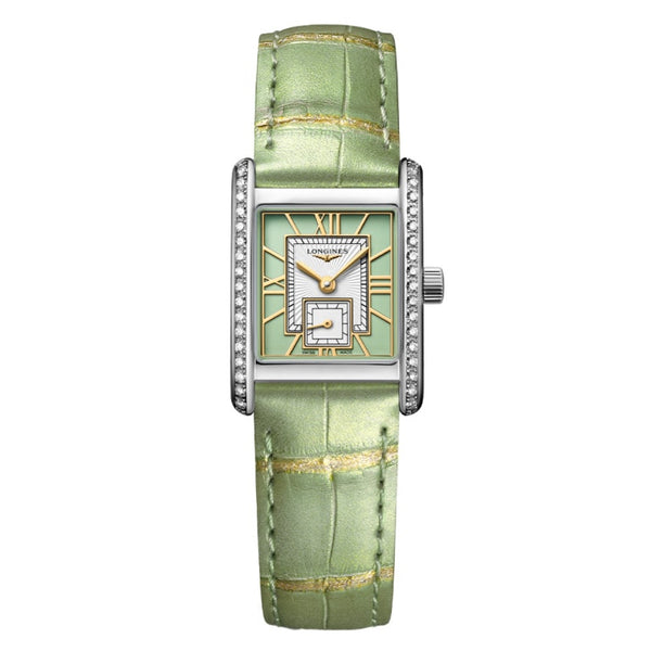 Longines L5.200.0.05.2 - Mini DolceVita Green/Leather 29x21.5 mm