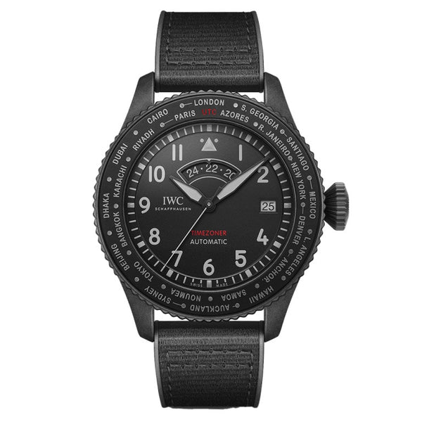 IWC IW395505 Pilot's Watch Timezoner Top Gun Ceratanium