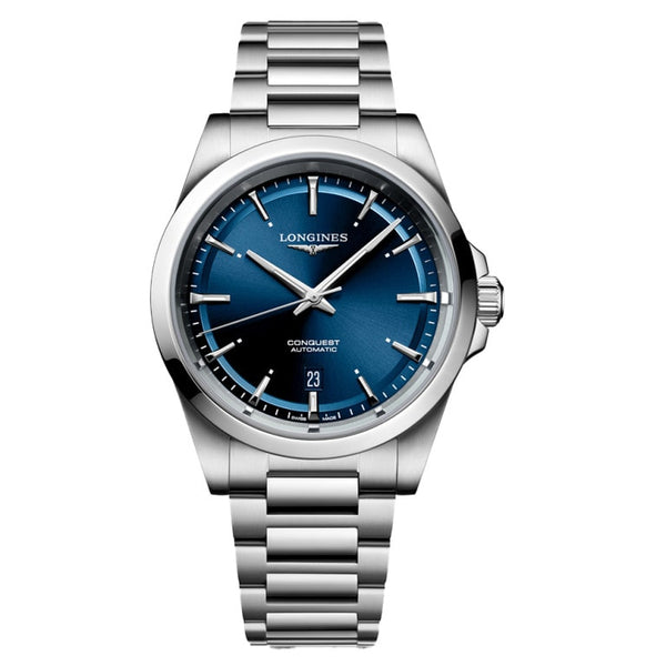 Longines L3.830.4.92.6 - Conquest 41 Stainless Steel / Blue / Bracelet