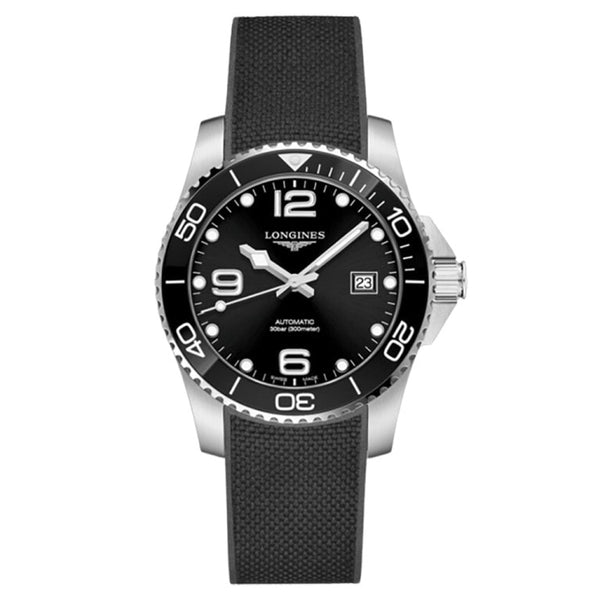 Longines L3.781.4.56.9 HydroConquest 41 Automatic Stainless Steel / Ceramic / Black / Rubber