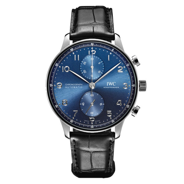 IWC IW371606 Portugieser Chronograph Stainless Steel / Blue