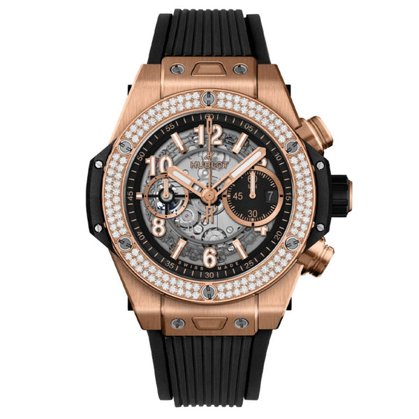 Hublot 441.OX.1181.RX.1104 - Big Bang Unico King Gold Diamonds 42mm Transparent
