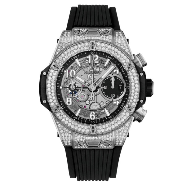 Hublot 441.NX.1171.RX.1704 - Big Bang Unico Titanium Pave 42mm Transparent