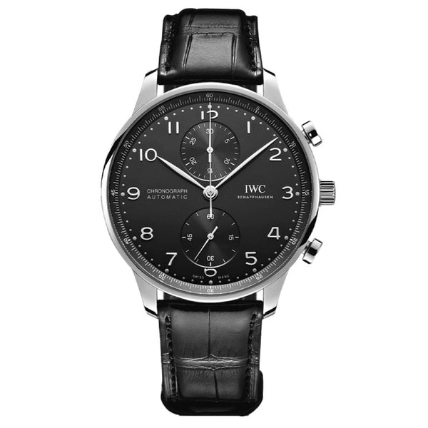 IWC IW371609 Portugieser Chronograph Stainless Steel / Black
