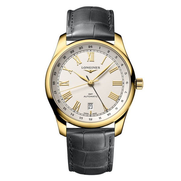 Longines L2.844.6.71.2 Master Collection 40 GMT Yellow Gold / Silver
