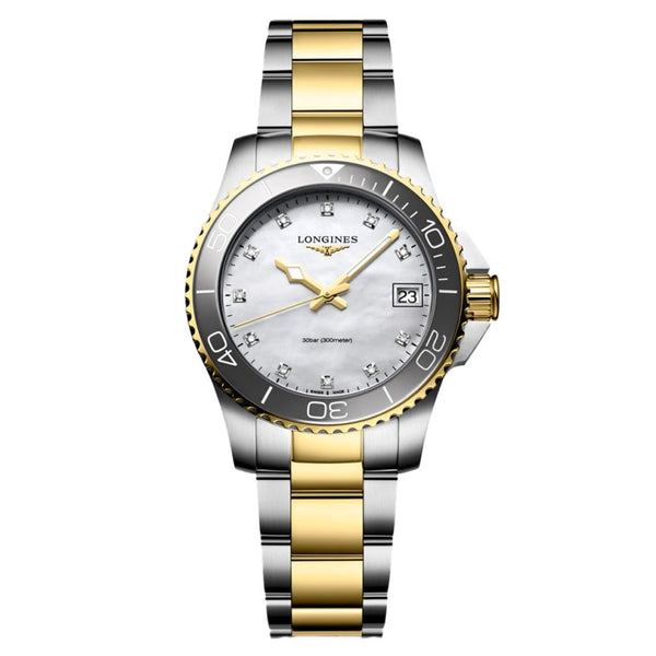 Longines L3.370.3.87.6 - Hydroconquest White/Gold toned steel
