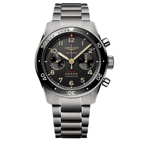 Longines L3.821.1.53.6 - Spirit Flyback Black/Steel
