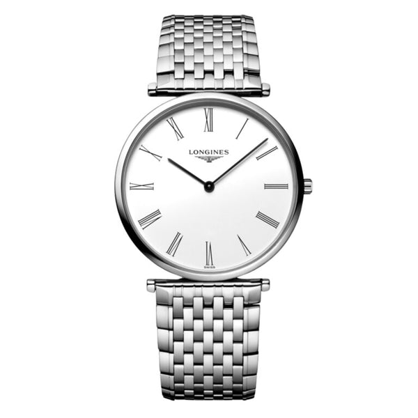 Longines L4.755.4.11.6 La Grandes Classique Quartz 36Stainless Steel / White Roman / Bracelet