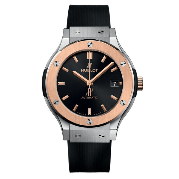 Hublot 565.NO.1480.RX - Classic Fusion Titanium King Gold Automatic Black 38mm