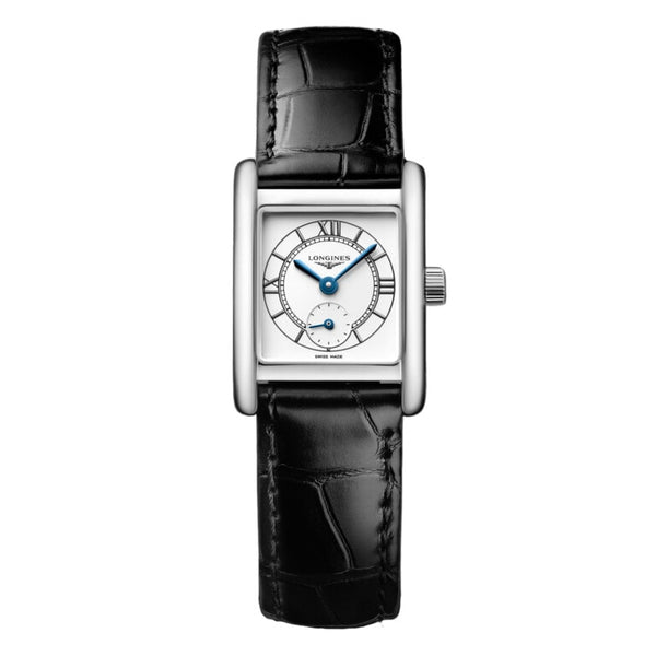 Longines L5.200.4.75.2 - Mini DolceVita Silver colored/Leather 29x21.5 mm