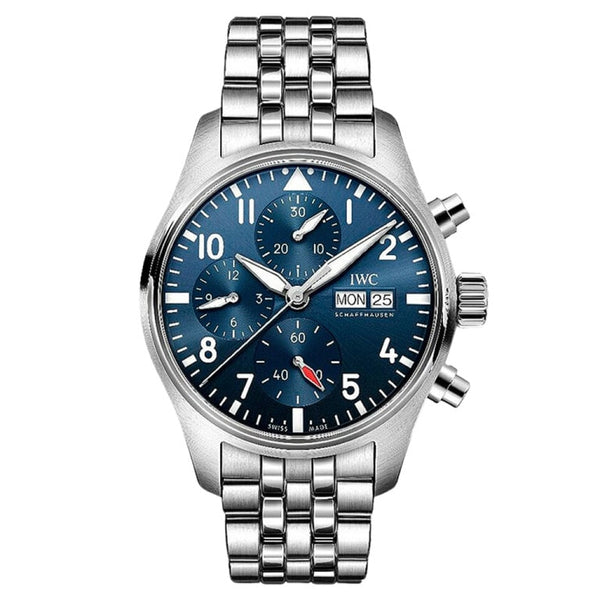 IWC IW388102 Pilot's Watch Chronograph 41 Stainless Steel / Blue / Bracelet