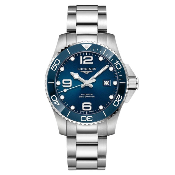 Longines L3.782.4.96.6 HydroConquest 43 Automatic Stainless Steel / Ceramic / Blue / Bracelet