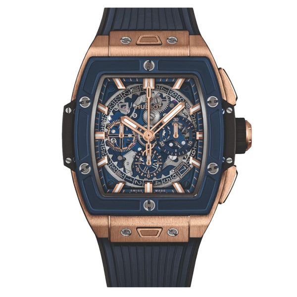 Hublot 642.OL.7180.RX - Spirit of Big Bang King Gold Blue Ceramic 42mm Transparent