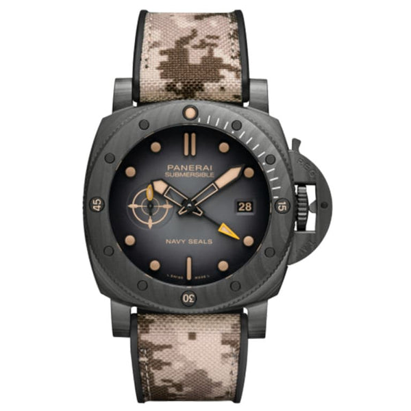 Panerai Submersible QuarantaQuattro GMT Navy SEALs Carbotech PAM01513