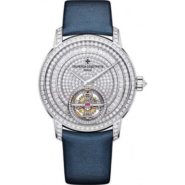 Vacheron Constantin Traditionnelle 6025T/000G-B635 / White gold / Diamond dial