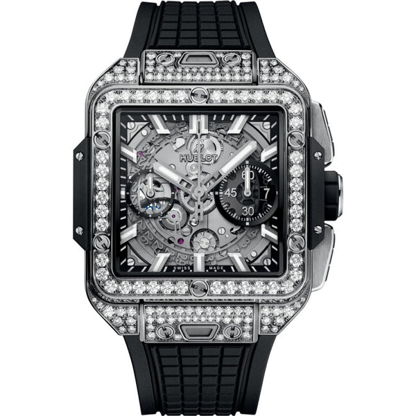 Hublot 821.NX.0170.RX.1604 Square Bang Unico Pave