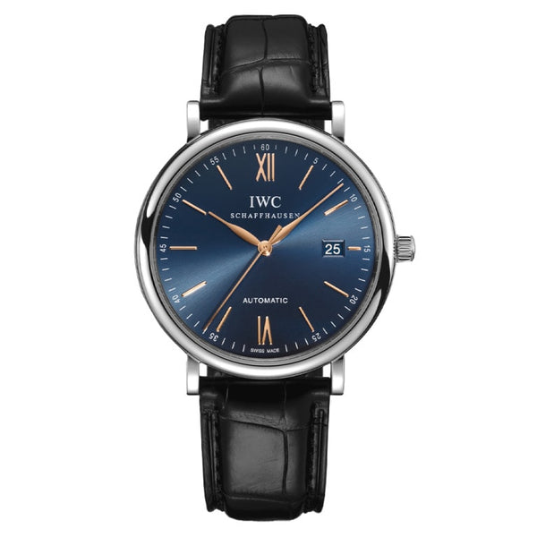 IWC IW356523 Portofino Automatic Stainless Steel / Blue / Alligator