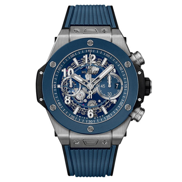 Hublot 421.NL.5170.RX - Big Bang Unico Titanium Blue 44mm Transparent