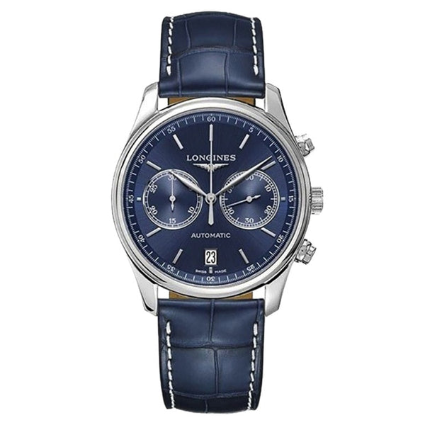 Longines L2.629.4.92.0 Master Collection Chronograph 40 Stainless Steel / Blue / Strap